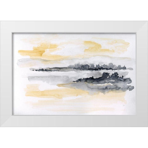 Whispering Wind II White Modern Wood Framed Art Print by Nan