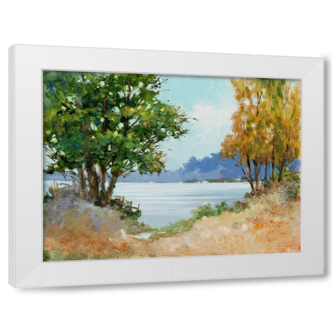 Fall Day White Modern Wood Framed Art Print by Orme, E. Anthony