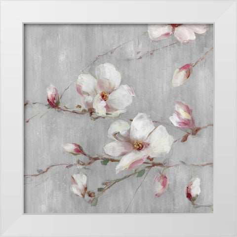 Magnolia Spring II White Modern Wood Framed Art Print by Swatland, Sally