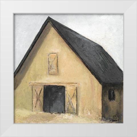 On the Farm V White Modern Wood Framed Art Print by Combs, Joyce