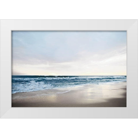 Shimmering Dawn White Modern Wood Framed Art Print by Carpentieri, Natalie