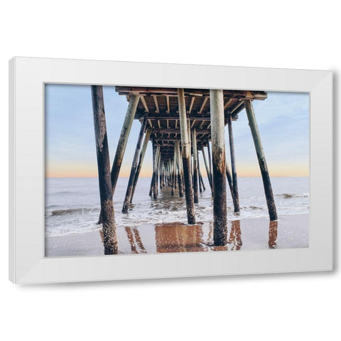 Under the Pier White Modern Wood Framed Art Print by Carpentieri, Natalie
