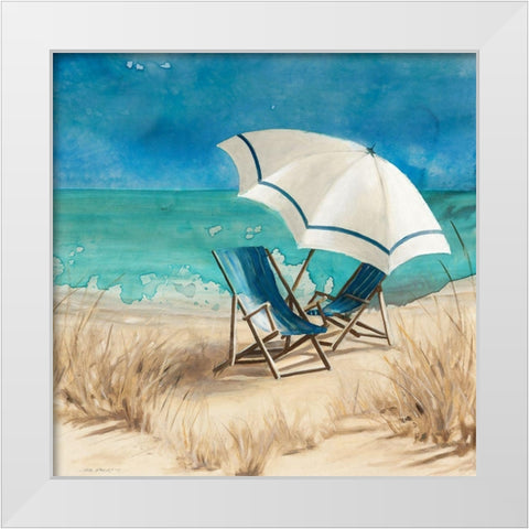 Delray Beach II White Modern Wood Framed Art Print by Robinson, Carol