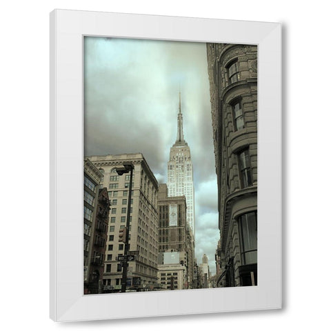 Empire View White Modern Wood Framed Art Print by Jill, Susan
