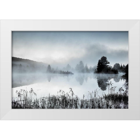 Streeter Pond White Modern Wood Framed Art Print by Garber, Howie