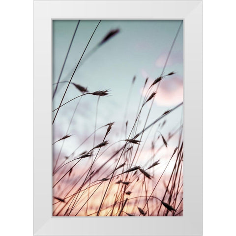 Falls Park Sunset White Modern Wood Framed Art Print by Berhherm, Brent
