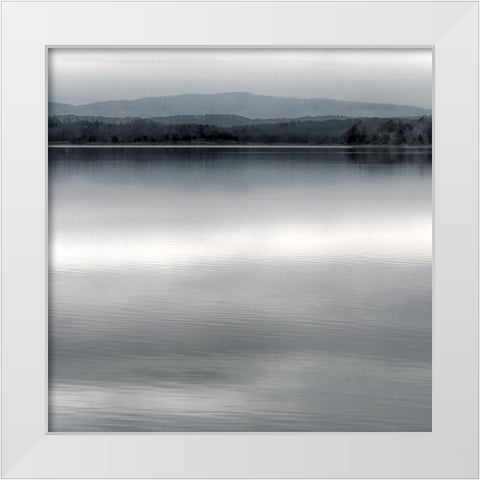 Glass Calm White Modern Wood Framed Art Print by Drury, Chris