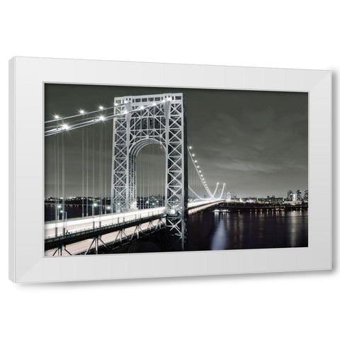 City Lights White Modern Wood Framed Art Print by Carpentieri, Natalie