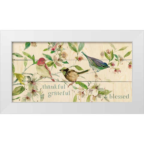 Grateful White Modern Wood Framed Art Print by Robinson, Carol