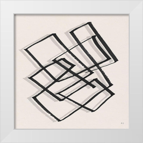 Which Way I White Modern Wood Framed Art Print by Jill, Susan