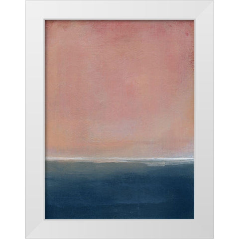 Sunset White Modern Wood Framed Art Print by Robinson, Carol