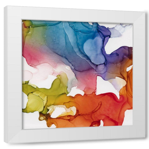 Spectrum Colors II White Modern Wood Framed Art Print by Robinson, Carol