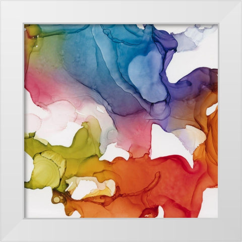 Spectrum Colors II White Modern Wood Framed Art Print by Robinson, Carol
