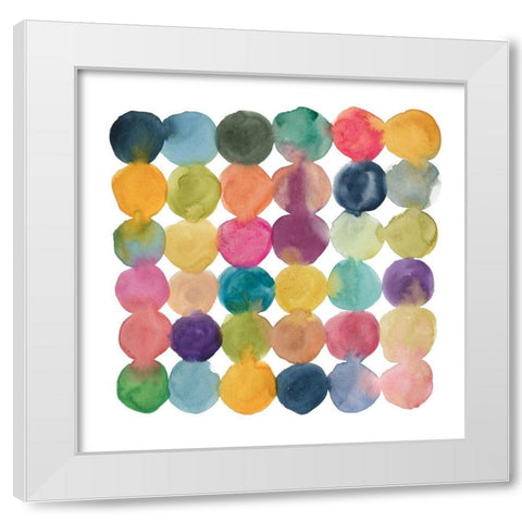 Spectrum Connections White Modern Wood Framed Art Print by Robinson, Carol