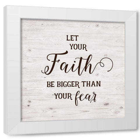 Faith White Modern Wood Framed Art Print by Murray, Amanda
