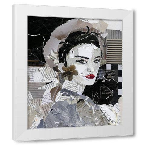 Runway Pause White Modern Wood Framed Art Print by Robinson, Carol