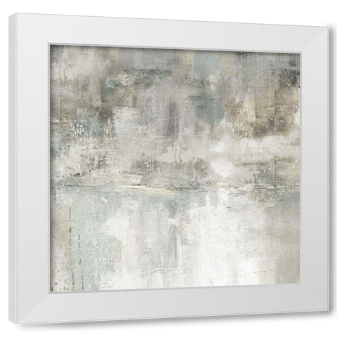 Misty Lake White Modern Wood Framed Art Print by Robinson, Carol