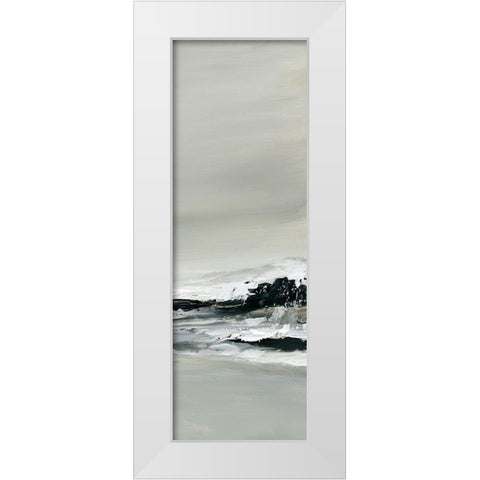 Breakers III White Modern Wood Framed Art Print by Robinson, Carol