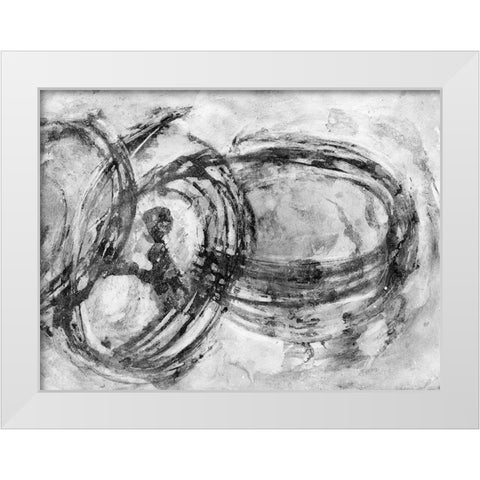 Infinity Rings II White Modern Wood Framed Art Print by Pattinian, Merri