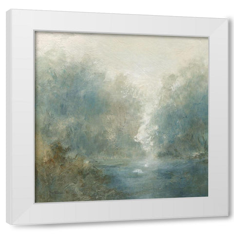 Quiet Mist White Modern Wood Framed Art Print by Robinson, Carol