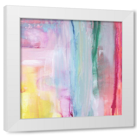 Rainbows Edge II White Modern Wood Framed Art Print by Jill, Susan
