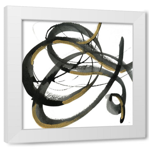 Windy Trail I White Modern Wood Framed Art Print by Jill, Susan