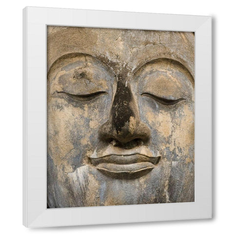 Serene Buddha White Modern Wood Framed Art Print by Wright, Alison