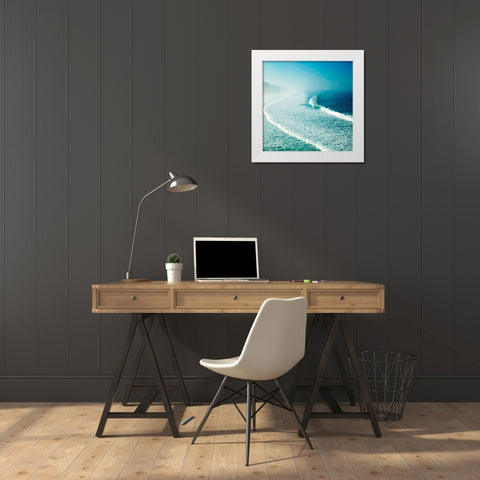 Morocco Coast White Modern Wood Framed Art Print by Bibikow, Walter
