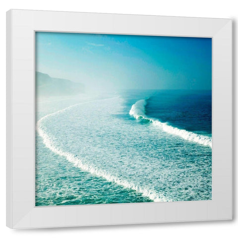 Morocco Coast White Modern Wood Framed Art Print by Bibikow, Walter