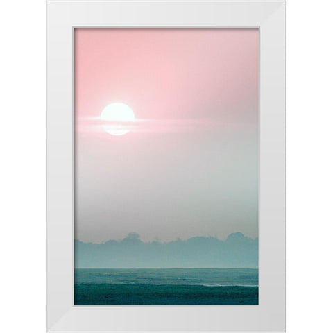 Mekong River Sunset White Modern Wood Framed Art Print by Sturdevant, Jay