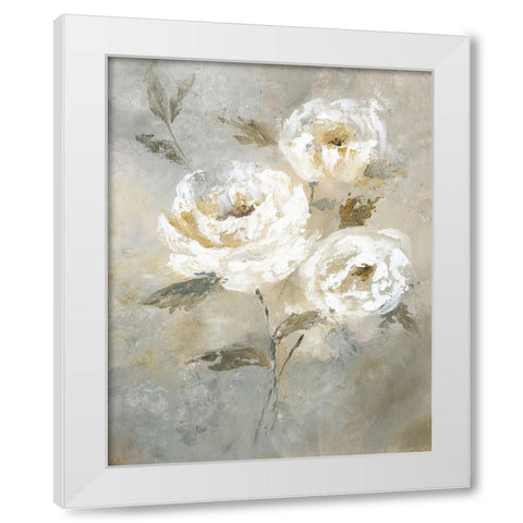 Soft and Bold II White Modern Wood Framed Art Print by Nan