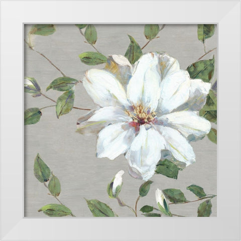 Garden Melody II White Modern Wood Framed Art Print by Swatland, Sally