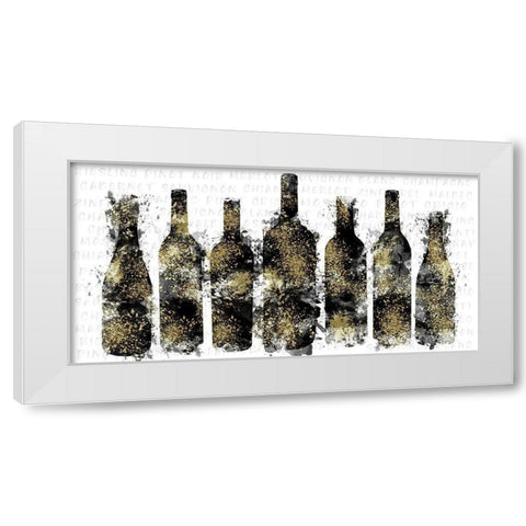 Wine Selection White Modern Wood Framed Art Print by Carpentieri, Natalie