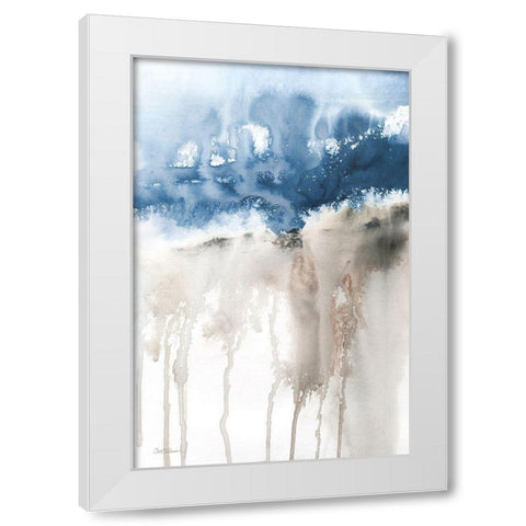 Windy Cliff I White Modern Wood Framed Art Print by Robinson, Carol