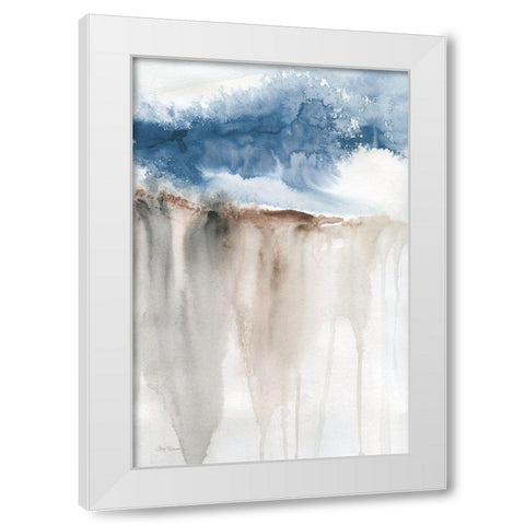Windy Cliff II White Modern Wood Framed Art Print by Robinson, Carol