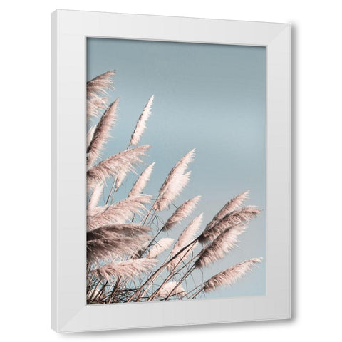 Pretty Pampas II White Modern Wood Framed Art Print by Bergham, Brent
