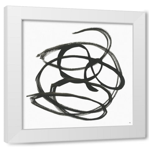 Along the Path I White Modern Wood Framed Art Print by Jill, Susan