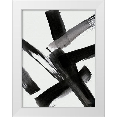 Black Magic II White Modern Wood Framed Art Print by Jill, Susan