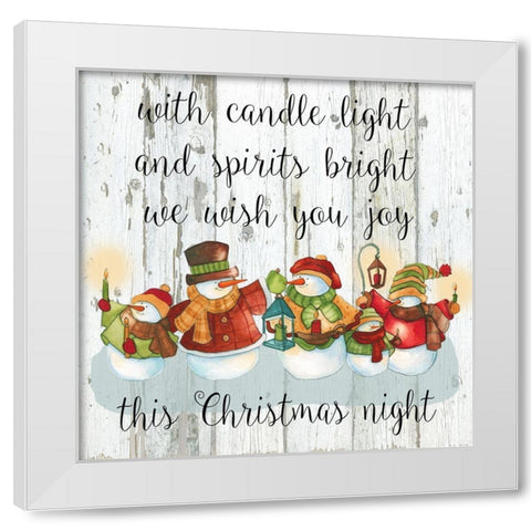 Christmas Lights White Modern Wood Framed Art Print by Robinson, Carol