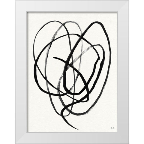 Skate Away I White Modern Wood Framed Art Print by Jill, Susan