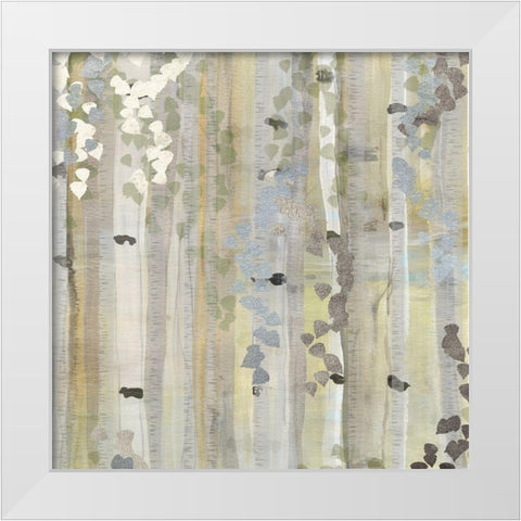 Spring Birch Grove White Modern Wood Framed Art Print by Jill, Susan