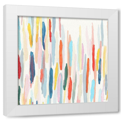 Rhythm and Color II White Modern Wood Framed Art Print by Jill, Susan
