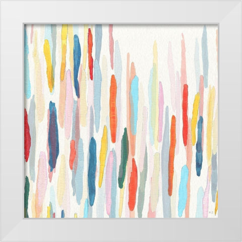 Rhythm and Color II White Modern Wood Framed Art Print by Jill, Susan