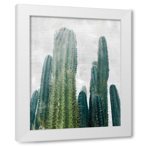 Aruba Cacti I White Modern Wood Framed Art Print by Carpentieri, Natalie
