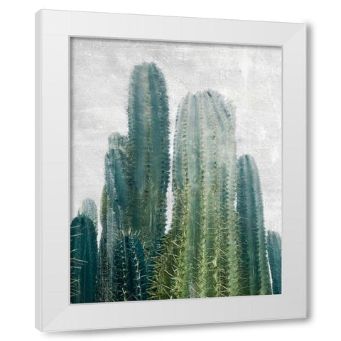 Aruba Cacti White Modern Wood Framed Art Print by Carpentieri, Natalie