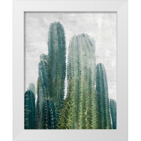 Aruba Cacti White Modern Wood Framed Art Print by Carpentieri, Natalie
