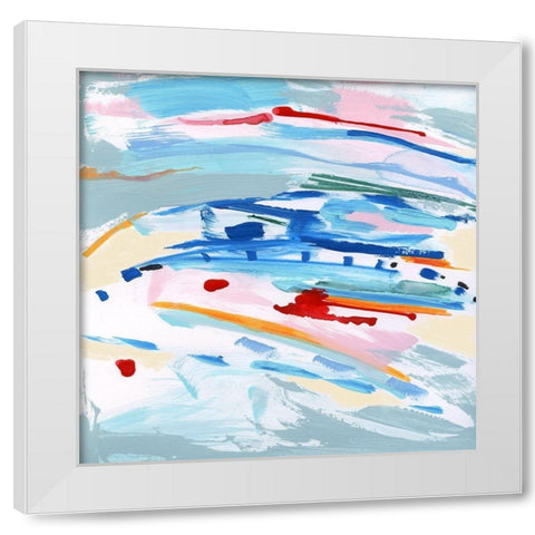 Waterway I White Modern Wood Framed Art Print by Jill, Susan