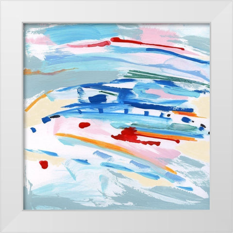 Waterway I White Modern Wood Framed Art Print by Jill, Susan