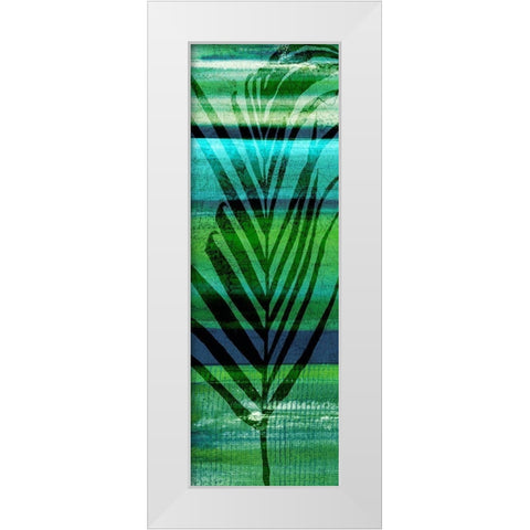 Seychelles Palm I White Modern Wood Framed Art Print by Jill, Susan