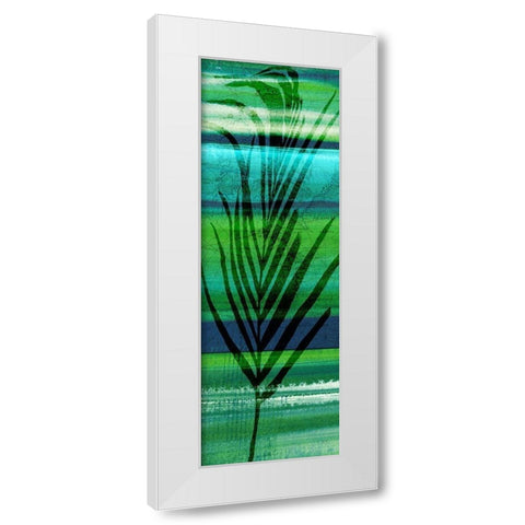 Seychelles Palm II White Modern Wood Framed Art Print by Jill, Susan